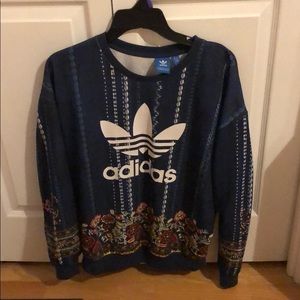 Adidas floral pullover